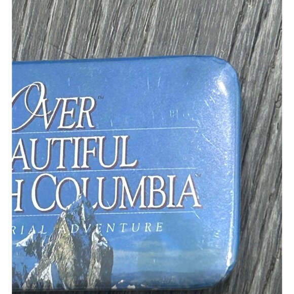 Over Beautiful British Columbia An Ariel Adventure Pinback Button Logo Blue - Picture 4 of 8